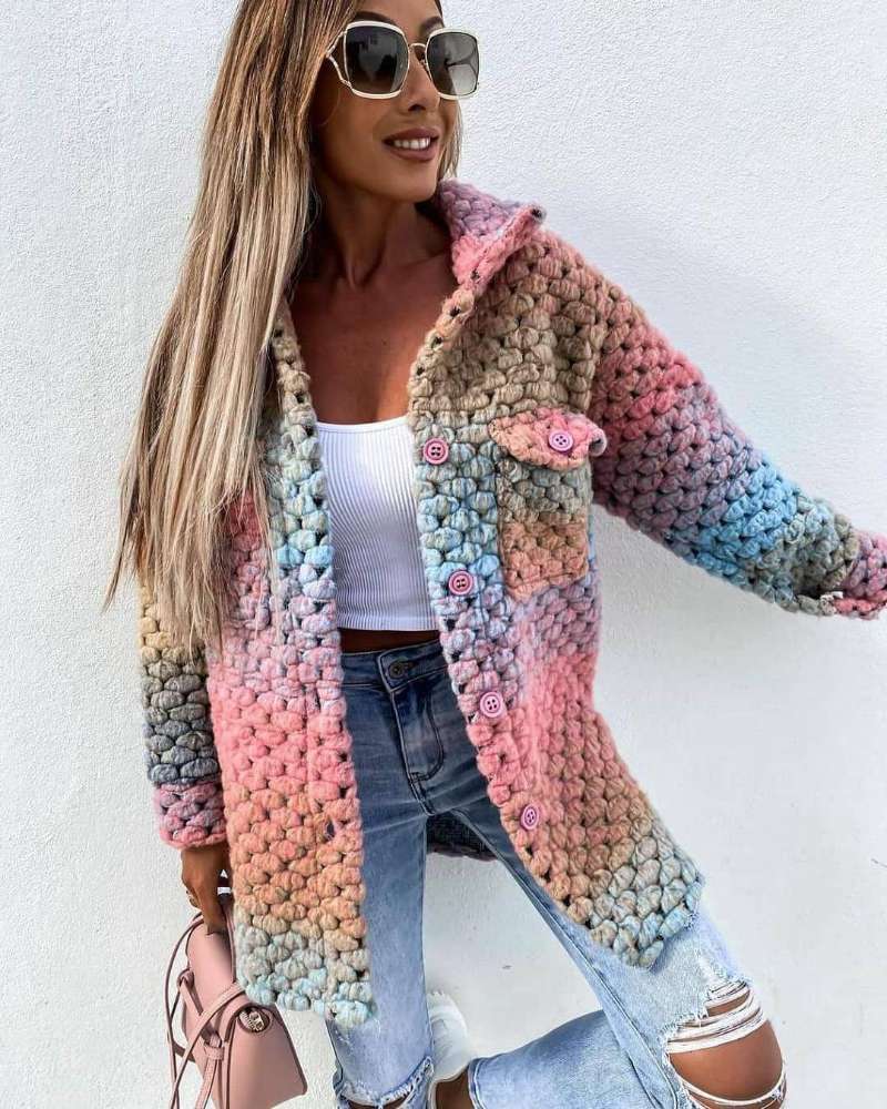 Autumn And Winter New Products Fashion Printed Ladies Woolen Coat Limorista
