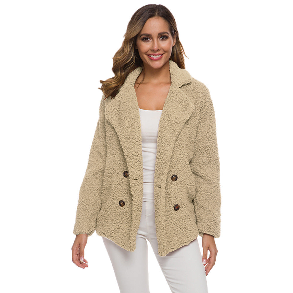 European And American Lamb Fleece Thickened Women&