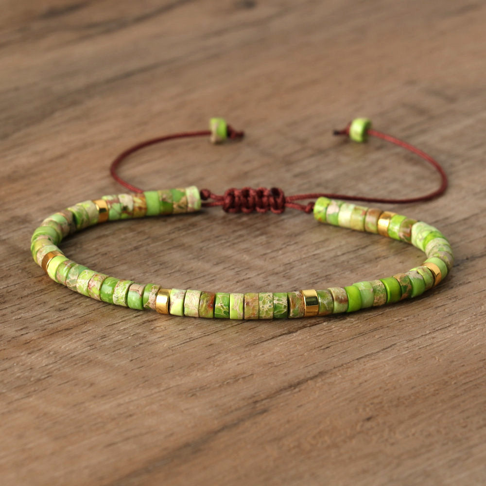 Spacer Beads Beaded Weave Bracelet Women&