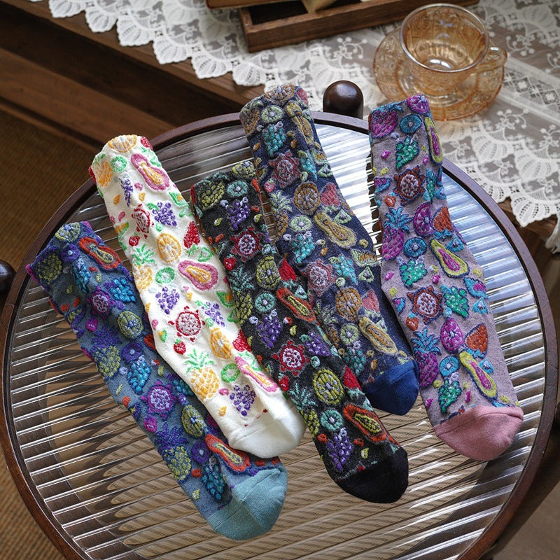 Mid-tube Pile Socks Autumn And Winter Korean Version Of Sen Series Limorista