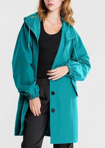 Plus Size Trench Coat Mid-length Loose Long Sleeve Jacket Limorista