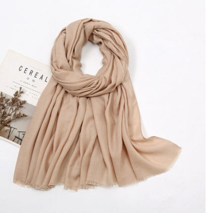 Long shawl beige scarf Limorista