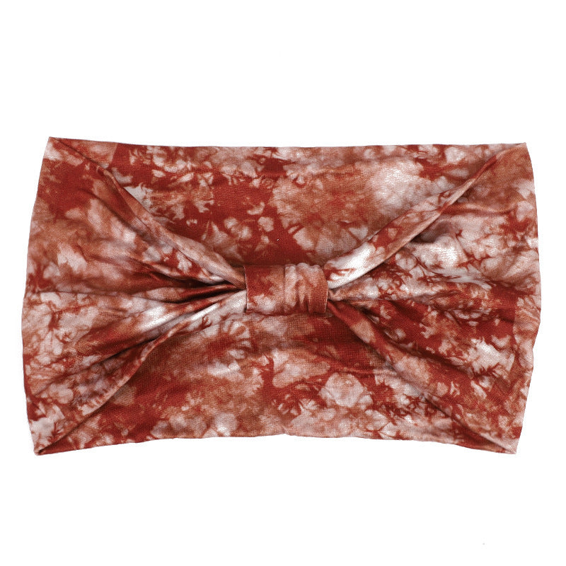 European And American New Tie-dye Sports Sweat-absorbent Hair Band Women&