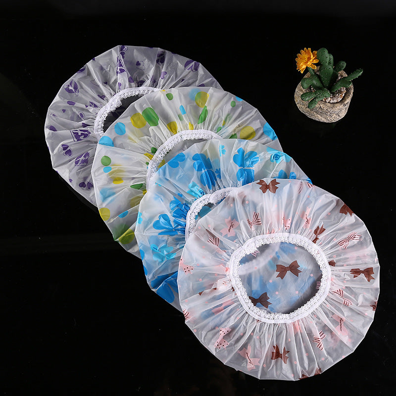 Thicken Waterproof Printed Lace Enlarged Shower Limorista