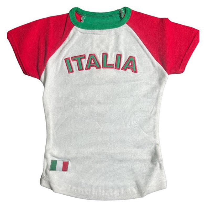 Aesthetic Slim T-shirt Casual All-match T-shirt Limorista