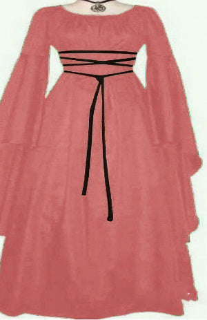 Halloween Long Sleeve Round Collar Belt Irregular Ladies Dress Halloween Witch Costume Limorista