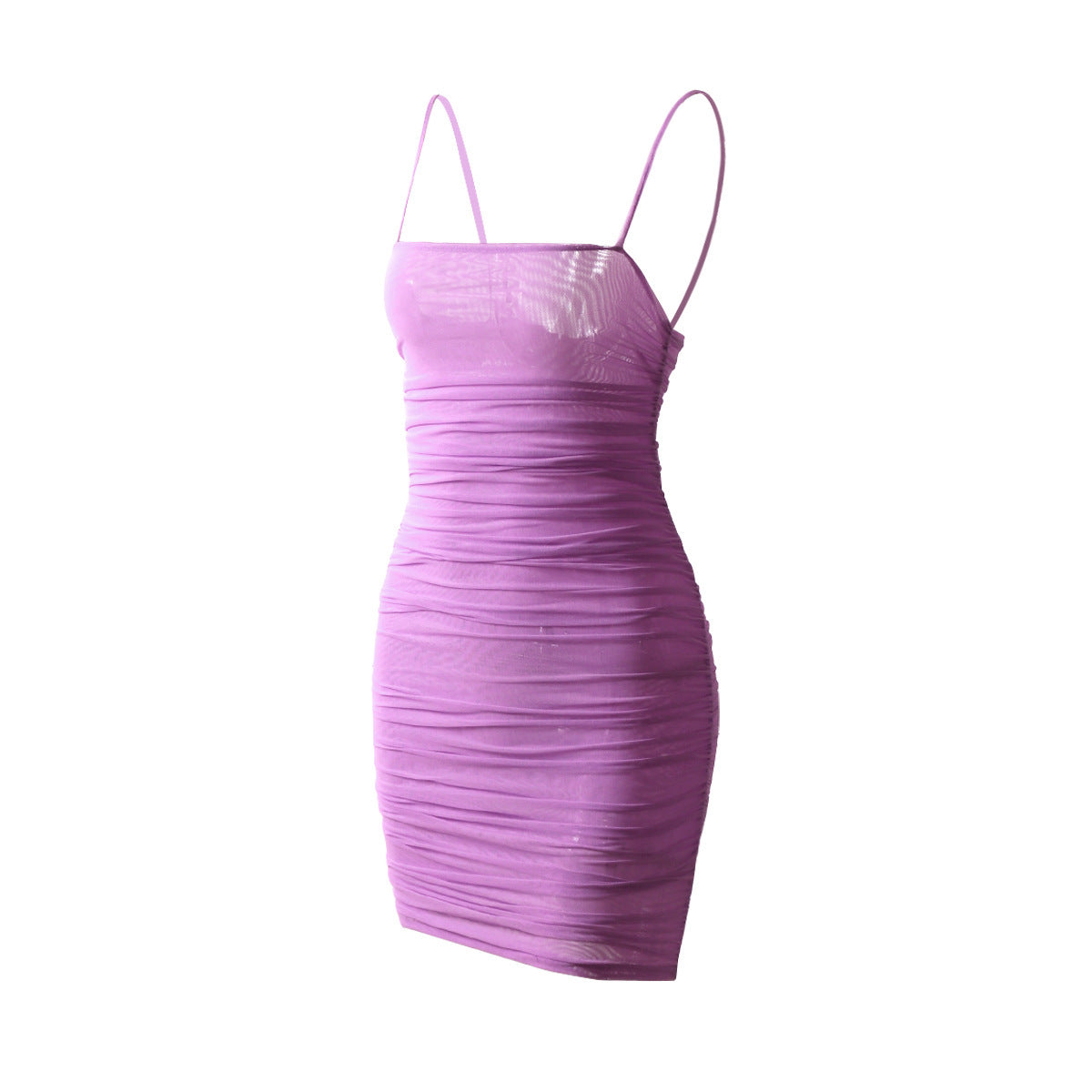 Pure Color Sexy Halter Strap Holiday Dress Limorista