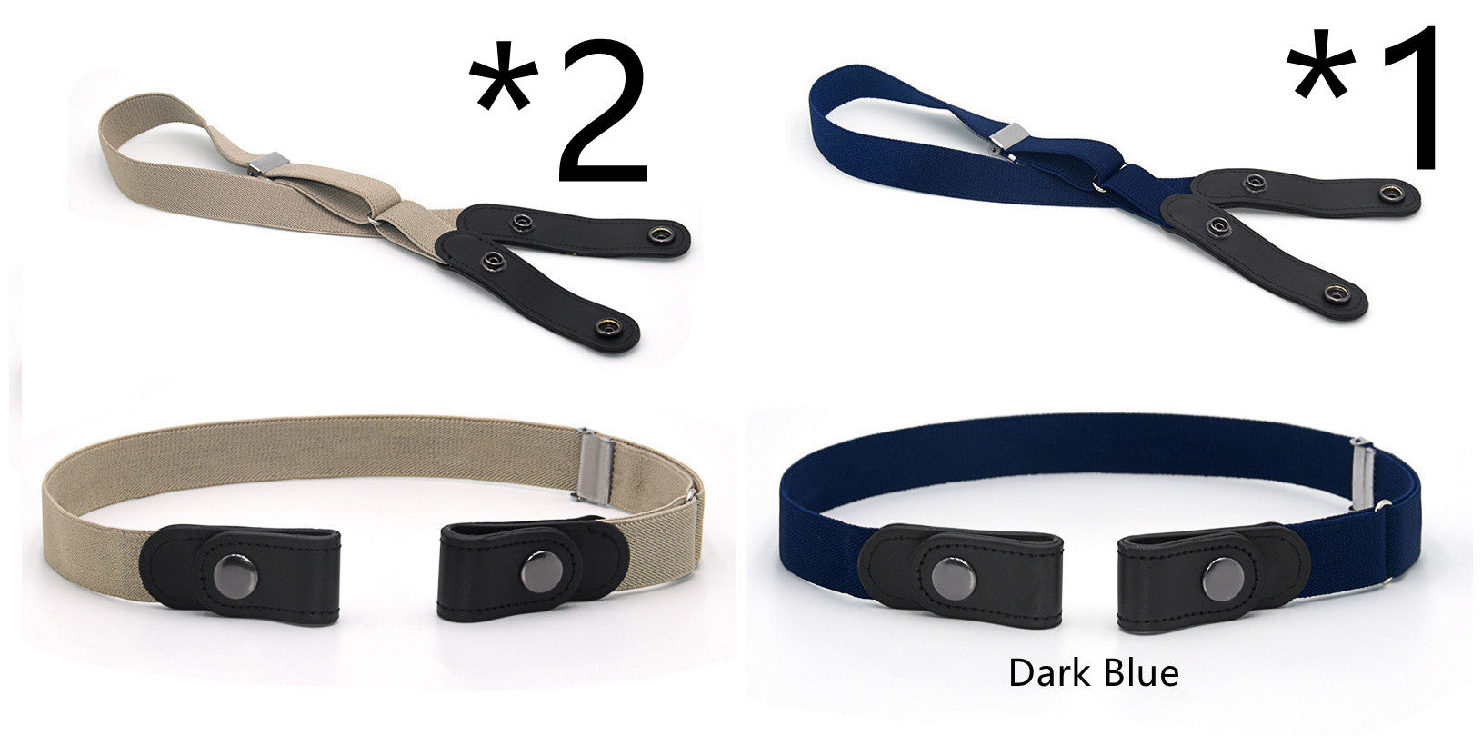 Jeans Belt Seamless Elastic Without Buckle All-match Lazy Belt Limorista