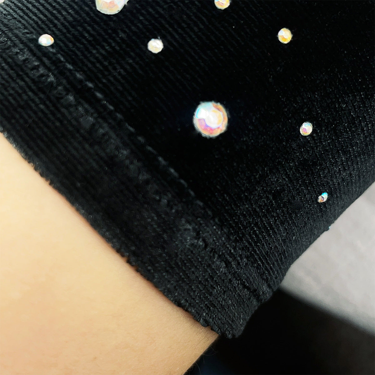 Warm Gold Velvet Clothing Gloves Limorista