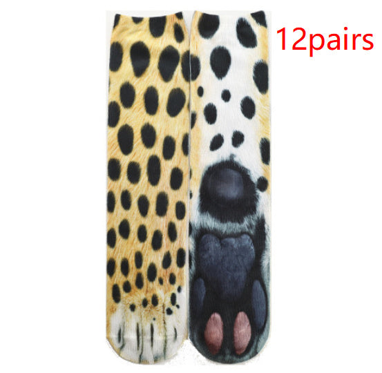 3D animal print socks Limorista