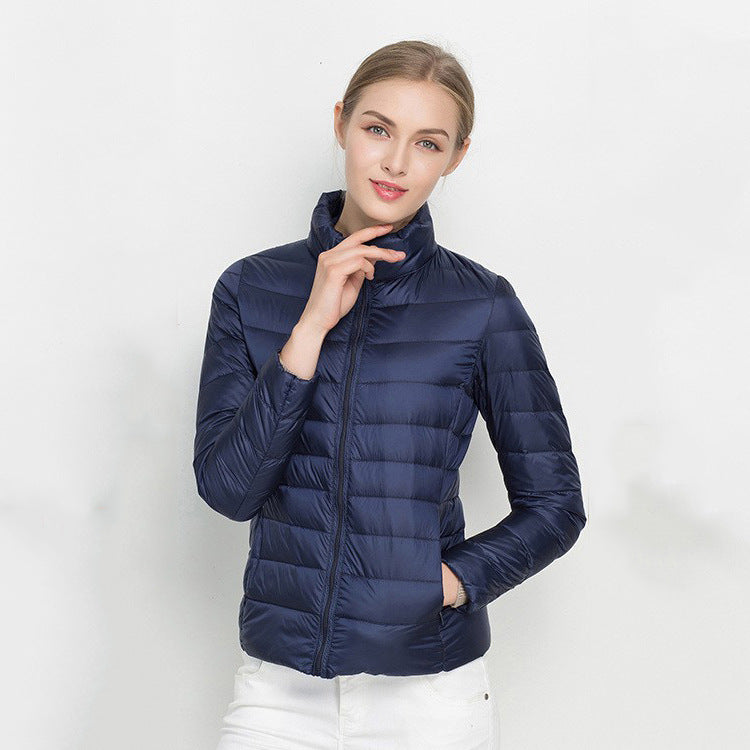 Standing Collar Slim Down Jacket Limorista