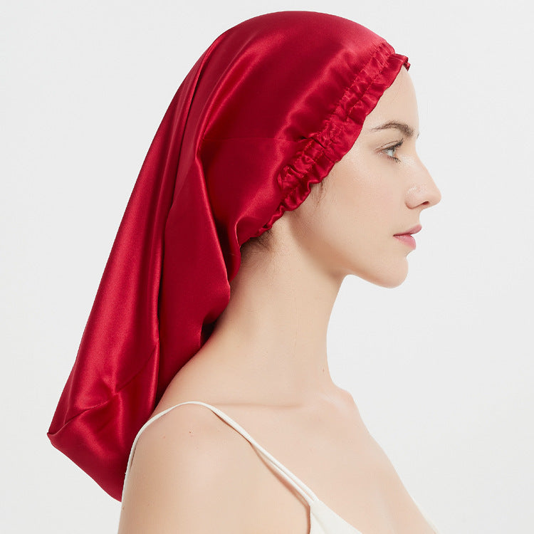 Silk Long Tube Nightcap Hair Care Thermal Heat Cap Limorista
