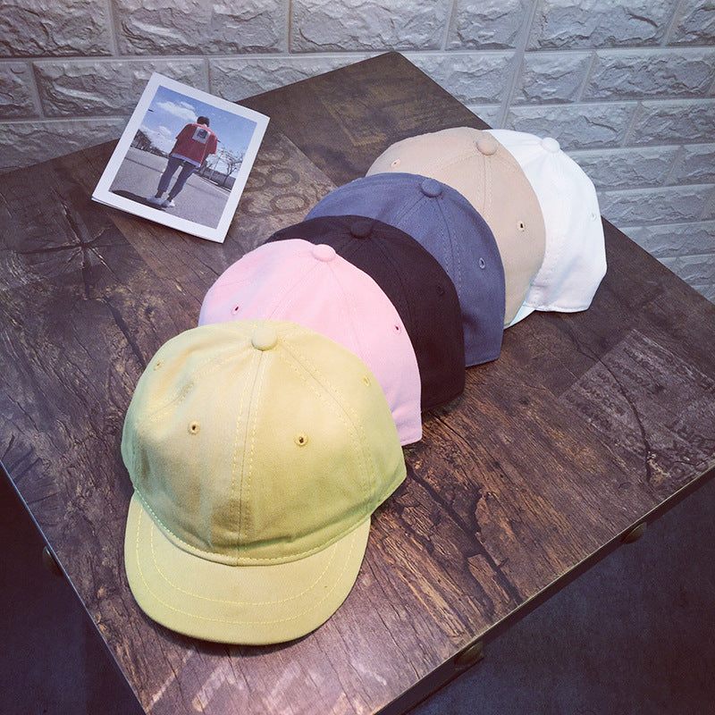 Retro Solid Color POW Hat Spring Short Brim Baseball Cap Male Mechanic Repair Cap Limorista
