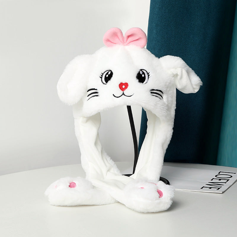 Warm Plush Moving Ear Hat Limorista