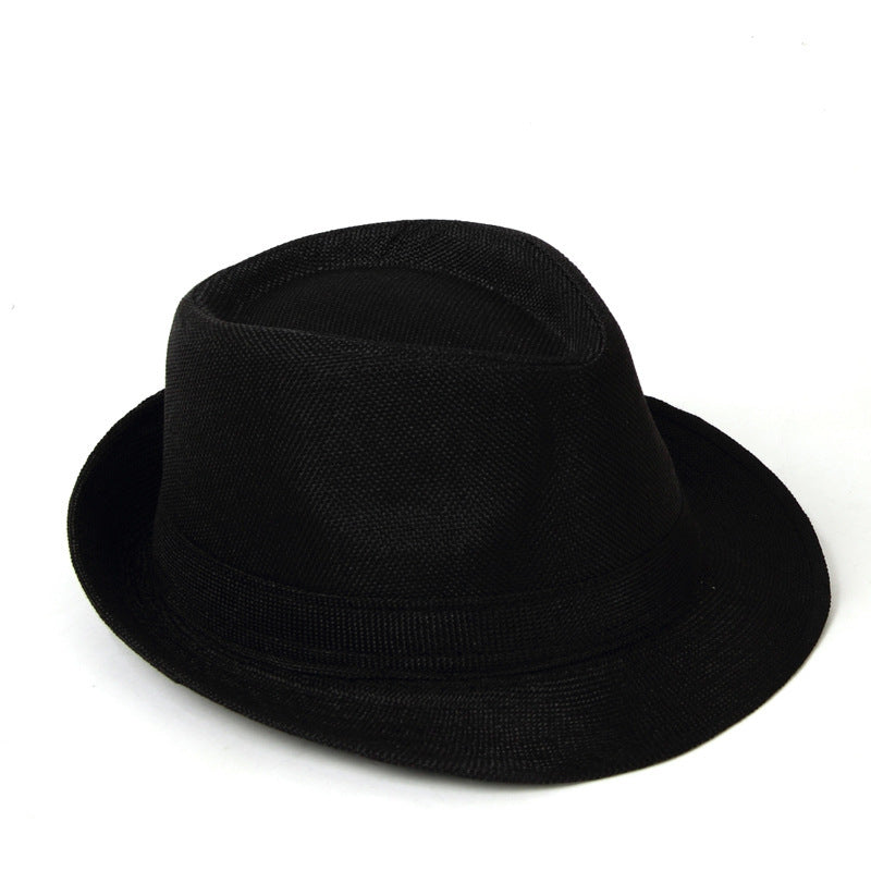Manufacturers Supply Jazz Hat British Style Cotton And Linen Solid Color Top Hat Limorista