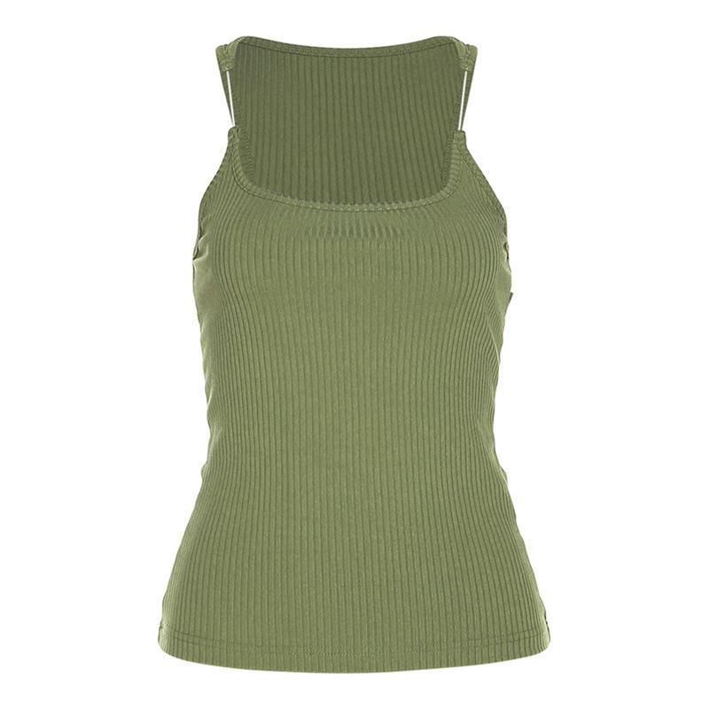 Y2K Invisible Camisole Vest Ins Fashion Slim U-neck Top Summer Women&