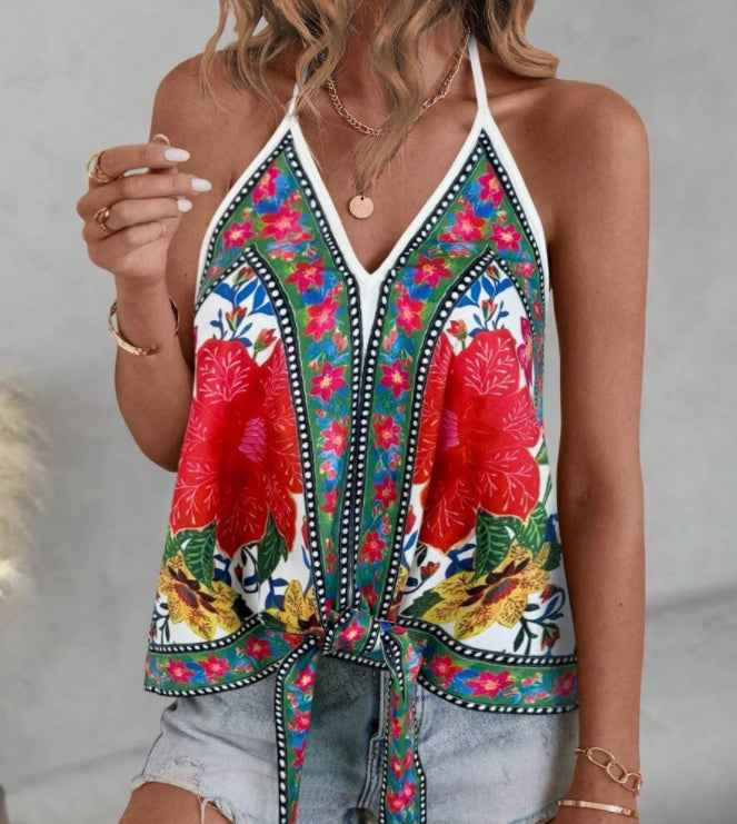 Limorista - Open Shoulder Casual Vest With Front Placket