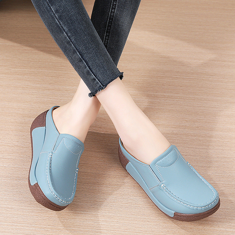 Casual Comfortable Versatile Thick Bottom Toe Cap Slippers Limorista