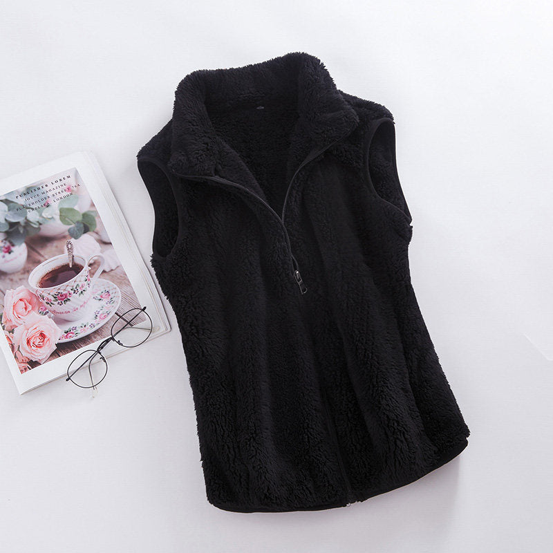 Double-sided Fleece Sweater Women&