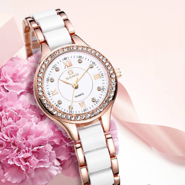 Ceramic Ladies Waterproof Bracelet Watch Limorista