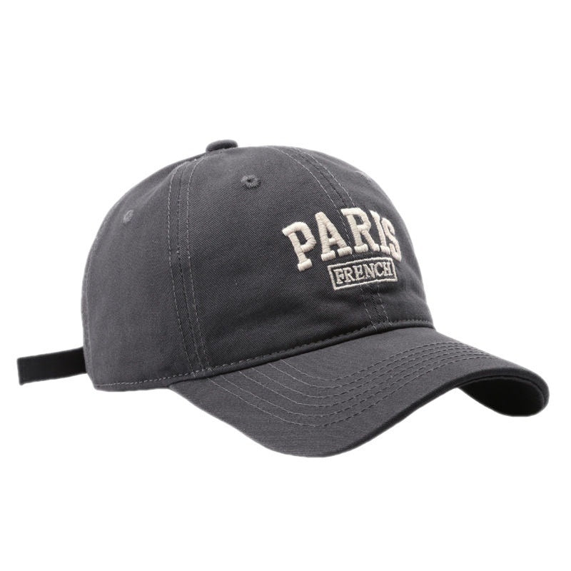 Personalized Washed Letter Embroidered Duckbill Hat Limorista