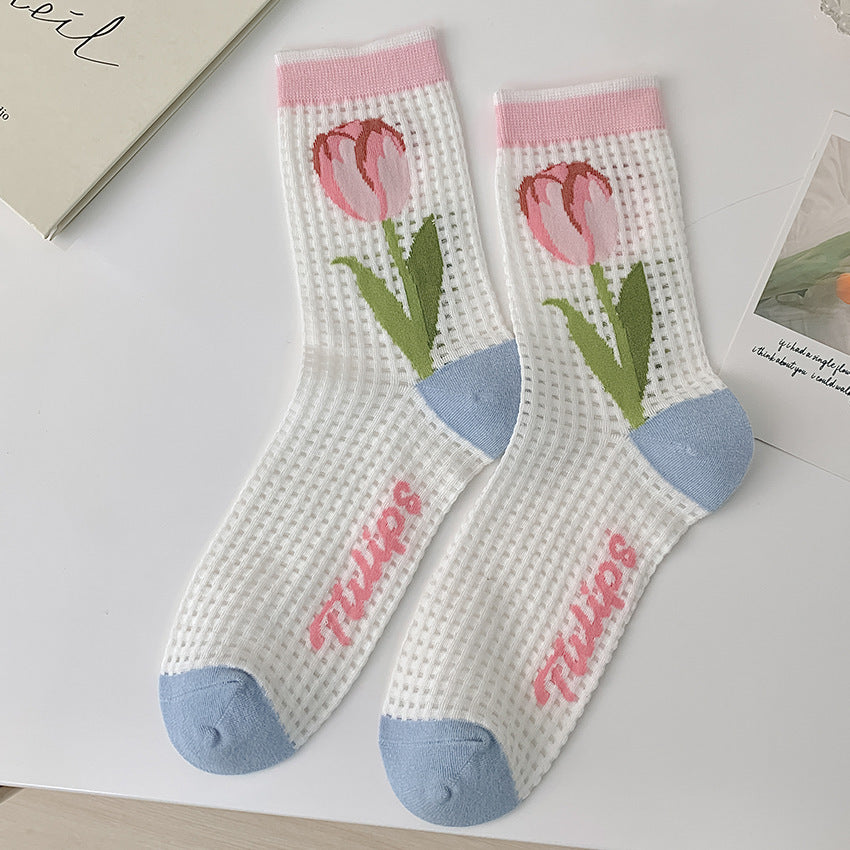 Flower Socks Women&