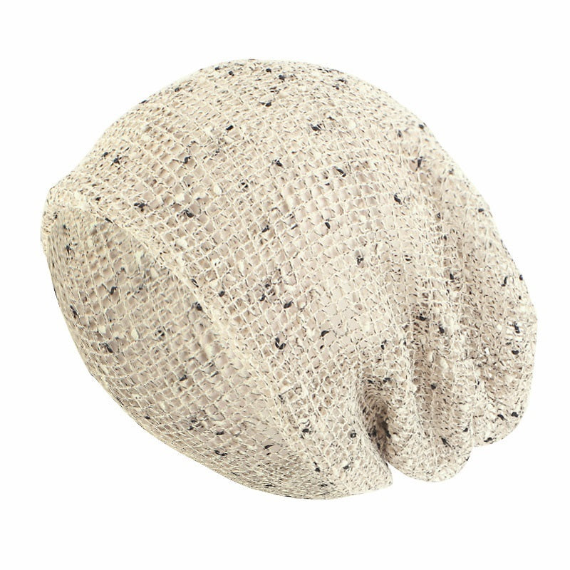 Cotton And Linen Breathable Mesh Dual-purpose Twist Woven Hat Limorista