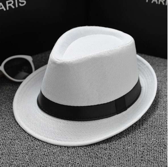 Manufacturers Supply Jazz Hat British Style Cotton And Linen Solid Color Top Hat Limorista
