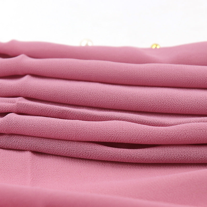 Chiffon nail pearl scarf hijab Limorista