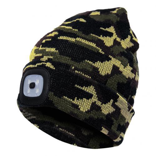 LED Knit Hat Button Cell Type Knitted Hat With Light Glowing Limorista