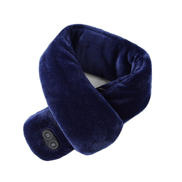 Women Men Soft Temperature Control Pain Relief Cervical Massage Shoulder Neck Wrap USB Heated Scarf Shawl Washable Winter Warm Limorista