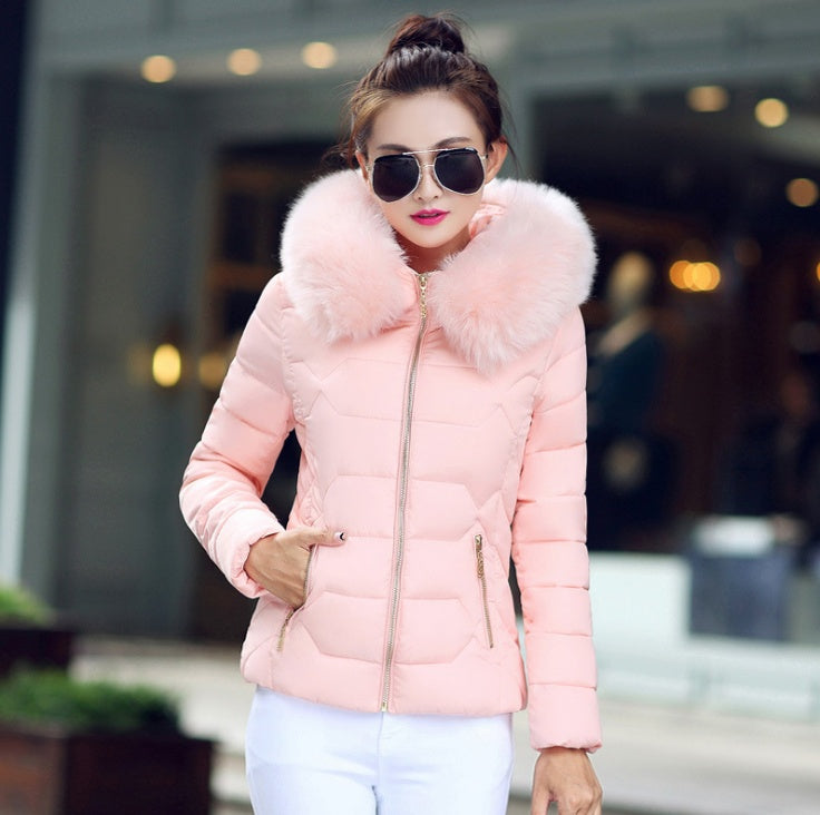 Unten Mantel Weibliche Dunne Winter Jacken Frauen Neue Heibe Pelz Kragen Mit Kapuze Warme Frauen Unten Jacke Oberbekleidung Winter Mantel Frauen Limorista