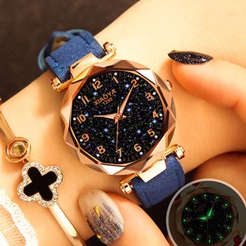 Mode Frauen Uhren Beste Verkaufen Star Sky Zifferblatt Uhr Luxus Rose Gold frauen Armband Quarz Handgelenk Uhren Neue dropshipping Limorista