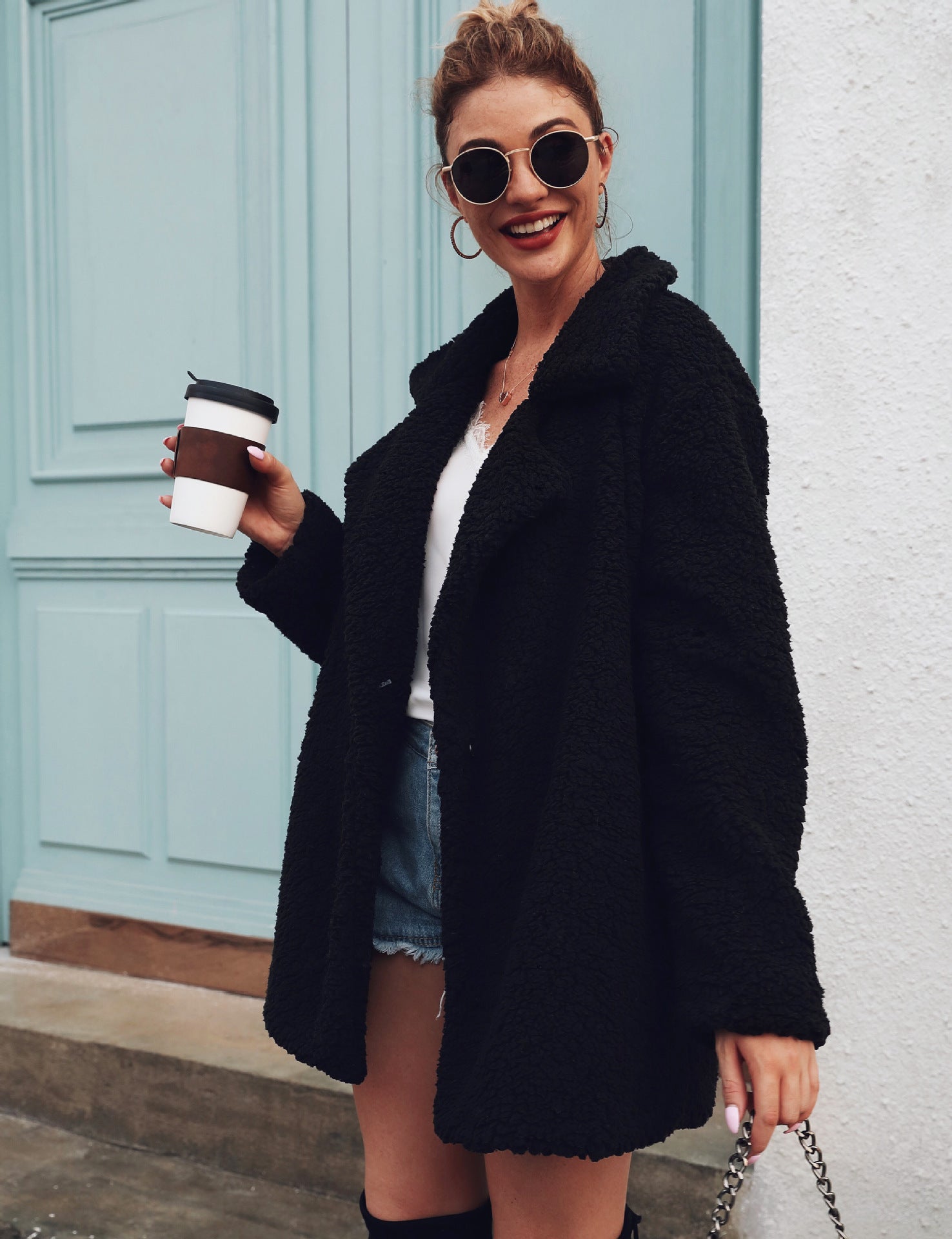 Suit collar long sleeve blouse jacket Limorista