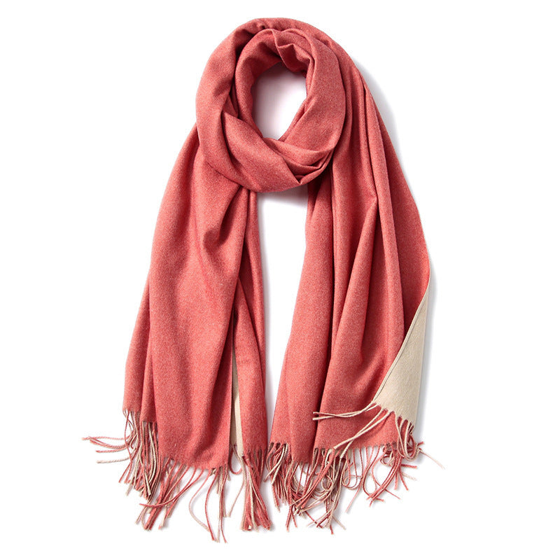 Korean double-sided faux cashmere shawl Limorista