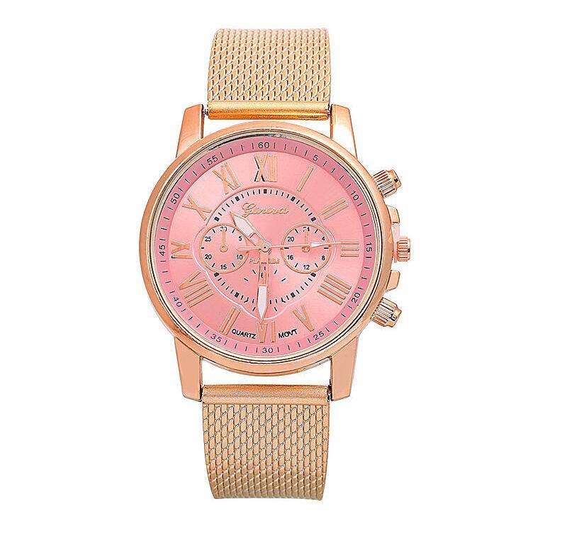 PVC multi-color face bracelet watch Roman digital face quartz watch WISH hot sale ladies Geneva watch Limorista