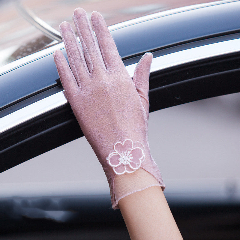 Gloves female UV protection ice silk gloves Limorista