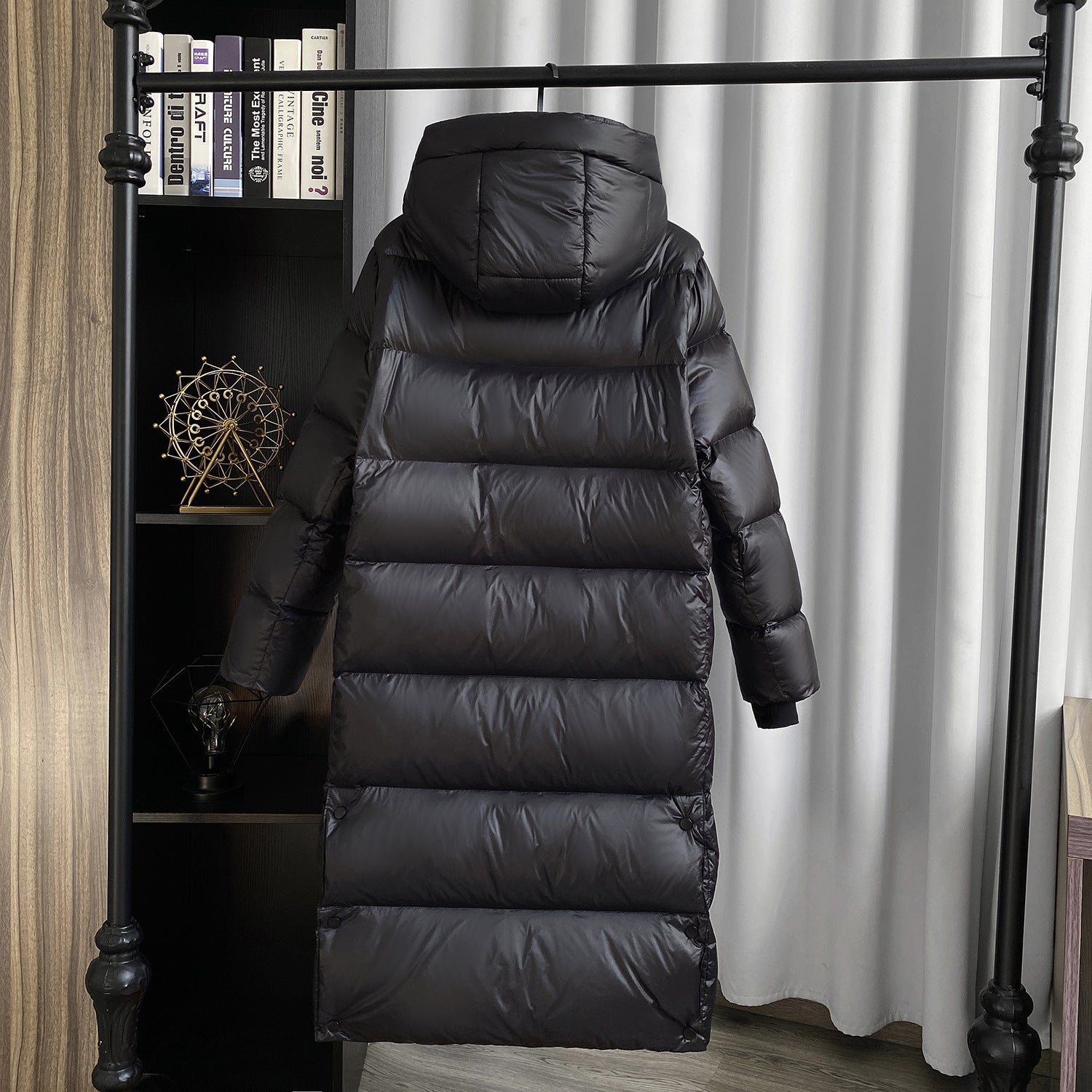 White Duck Down Mid-length Down Jacket Women Limorista