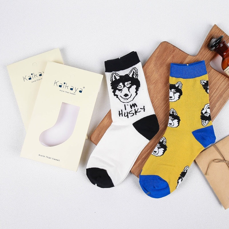 Animal life series men and women cotton neutral socks Limorista