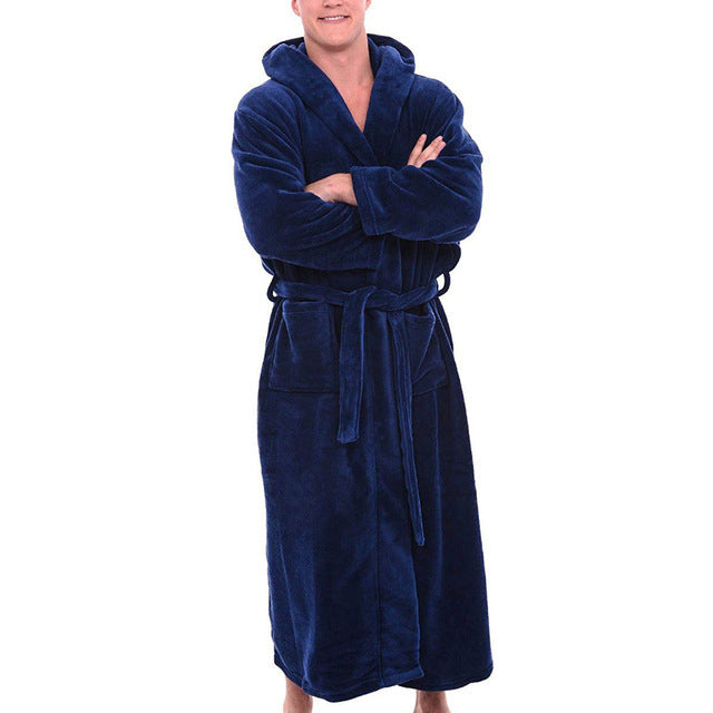 longer bathrobe long-sleeved gown Limorista