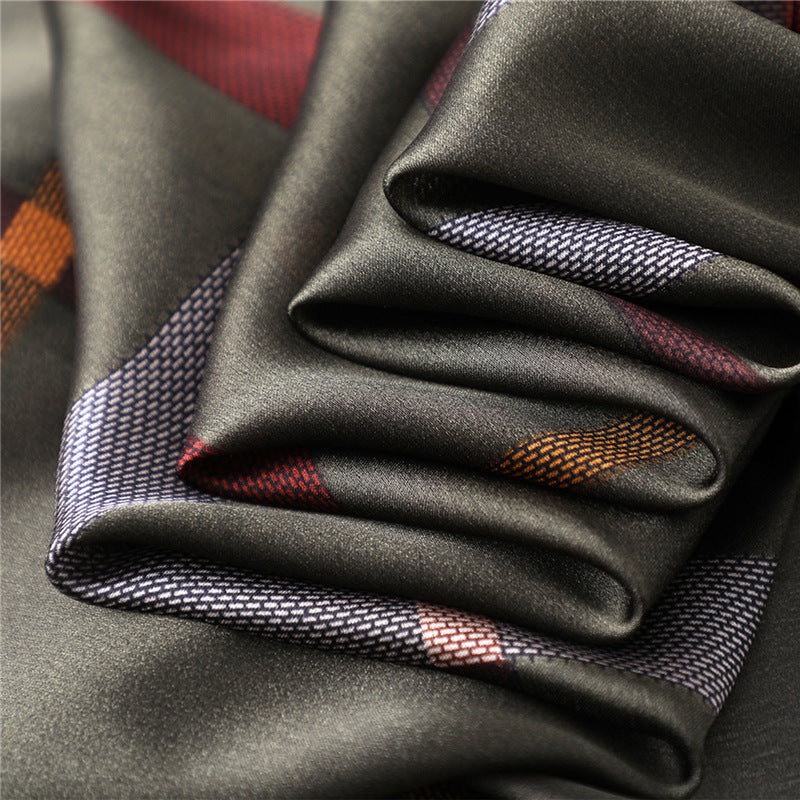 Geometric silk silk scarf Limorista