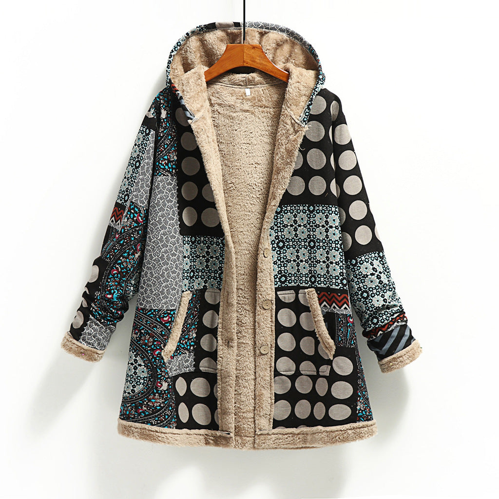 Loose plus size woolen coat Limorista