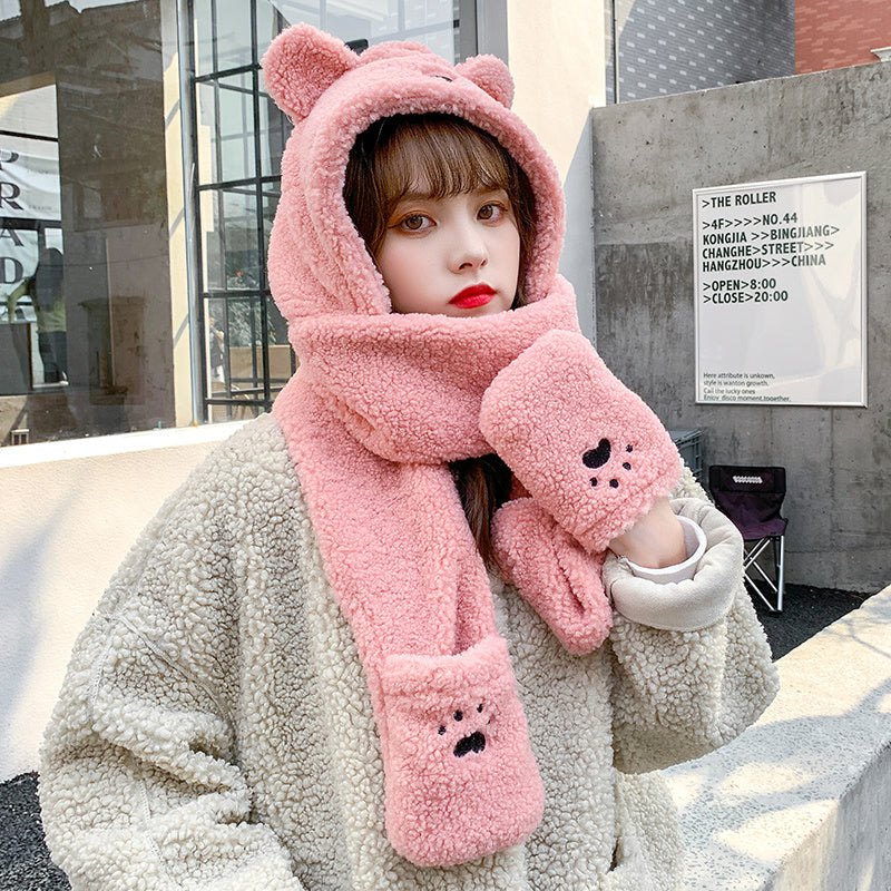 Bear ears scarf hat Limorista