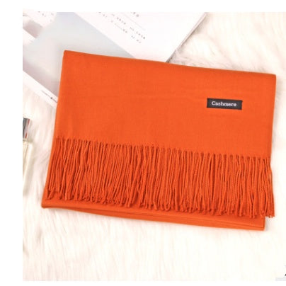 And Winter New Ladies Shawl Monochrome Cashmere Variety Warm Classic Scarf Scarf Scarf Limorista