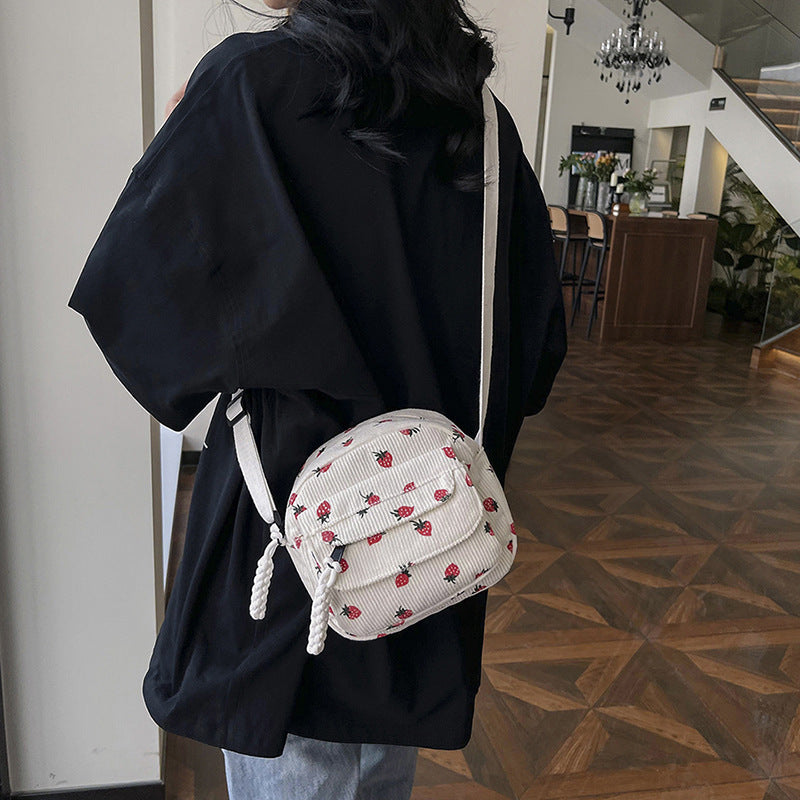 Corduroy Cloth Bag Women&