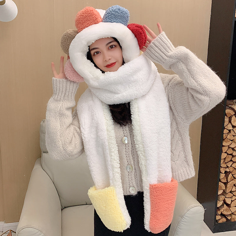 Bear ears scarf hat Limorista