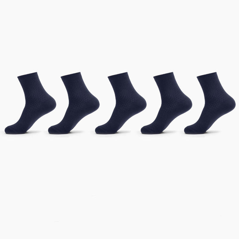 Bamboo Fiber Men Socks Business Breathable Male Limorista