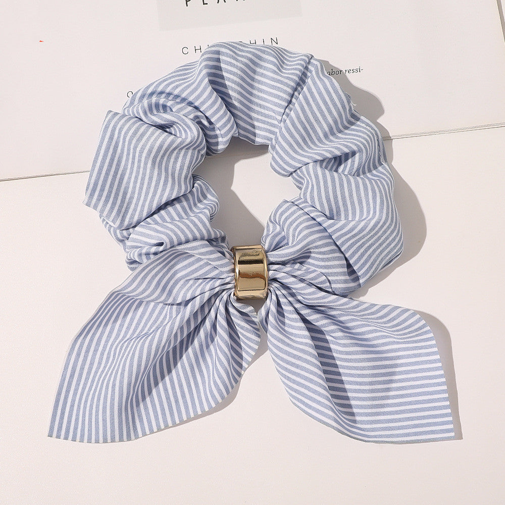 Chiffon Metal Buckle Large Intestine Ring Female OL Hair Accessories Limorista