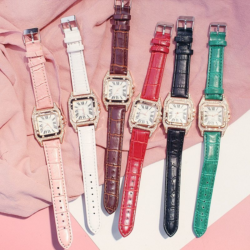 Diamond Watch Female Watch Student Fashion Trend Casual Couple Watch Limorista