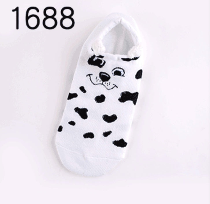 Cute Animals Cotton Short Socks Creative Cartoon Pure Socks Casual Funny Socks Spring Summer Fox Socks Limorista